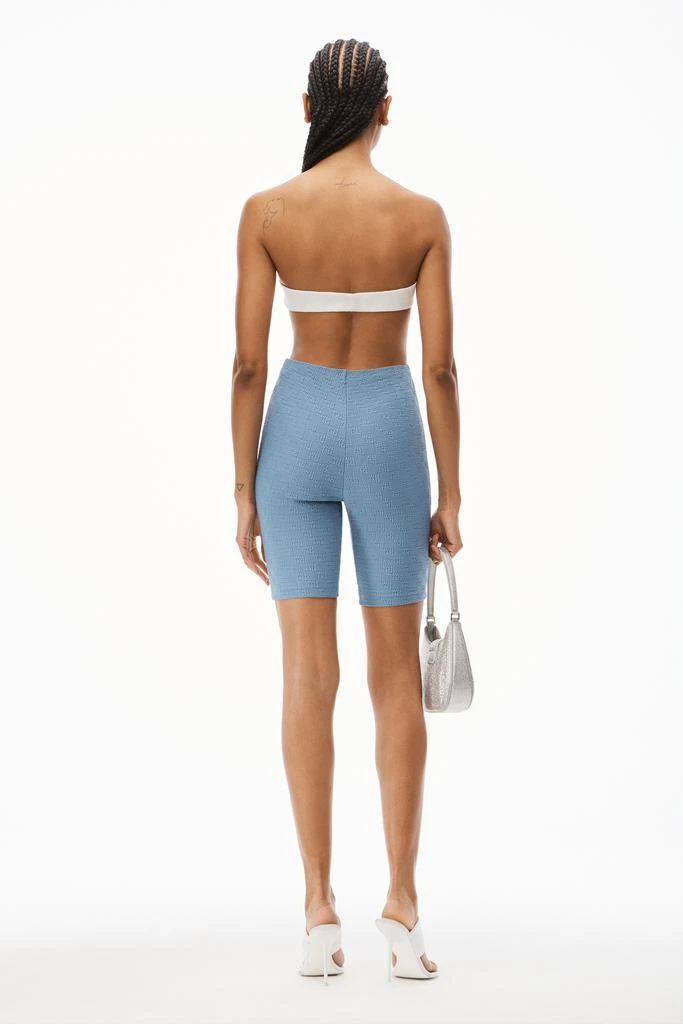 商品Alexander Wang|BIKE SHORT IN TEXTURED LOGO JERSEY,价格¥931,第5张图片详细描述