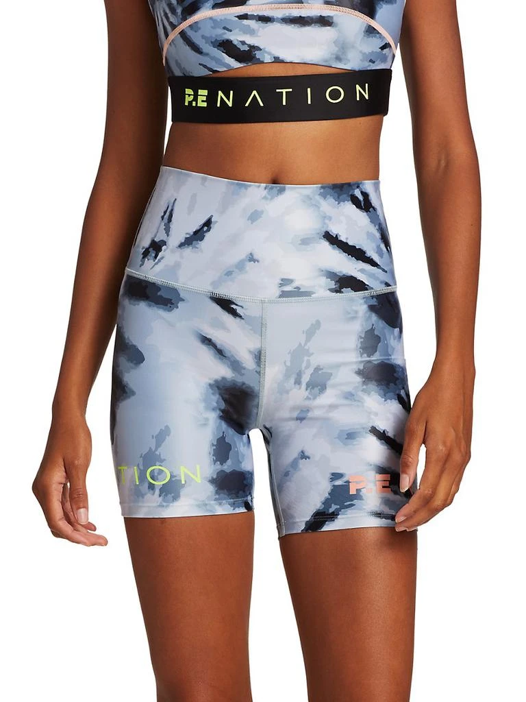 商品P.E Nation|Top Spin Print Bike Shorts,价格¥275,第3张图片详细描述