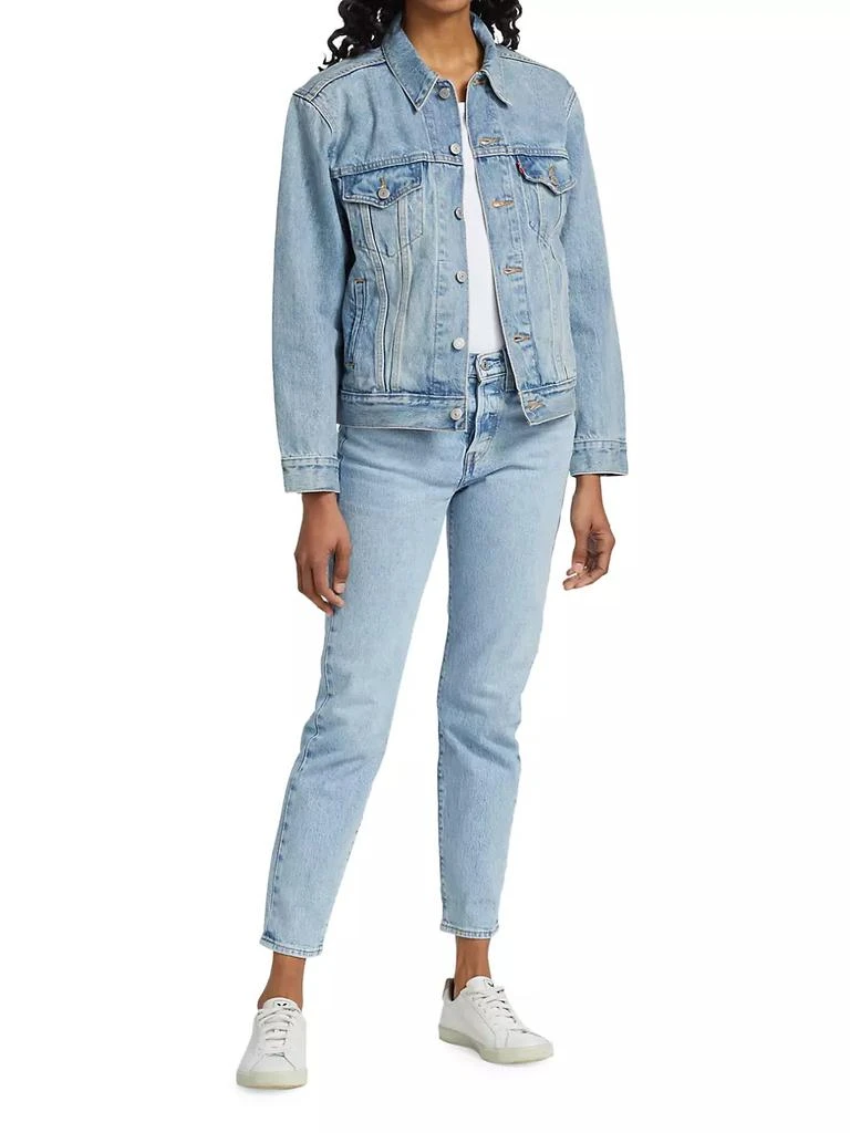 商品Levi's|Wedgie Icon High-Rise Tapered Jeans,价格¥208,第2张图片详细描述