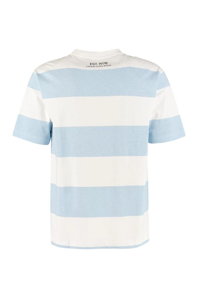 商品Calvin Klein|Calvin Klein Jeans Striped Cotton T-shirt,价格¥713,第2张图片详细描述