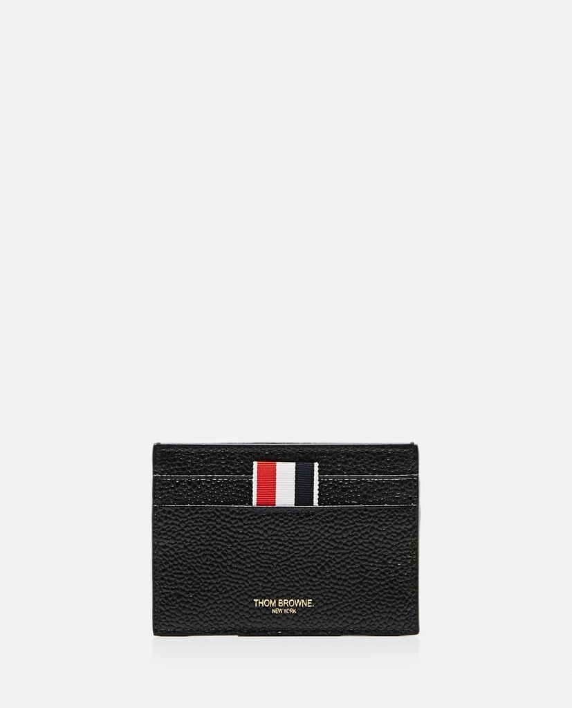 商品Thom Browne|PEBBLE GRAIN LEATHER DOUBLE SIDED CARD HOLDER,价格¥2377,第1张图片