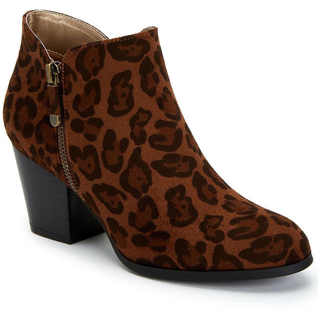 商品Style & Co|Style & Co. Womens Masrinaaf Suede Block Heel Booties,价格¥208-¥267,第6张图片详细描述