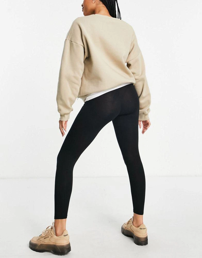 商品ASOS|ASOS DESIGN Maternity Petite over/under the bump premium supersoft leggings in cotton modal,价格¥73,第2张图片详细描述