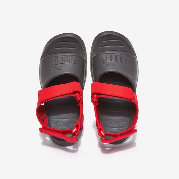 【Brilliant|包邮包税】彪马 儿童  凉鞋 沙滩鞋 运动凉鞋 拖鞋 CASTLEROCK-High Risk Red PKI36954605	 商品