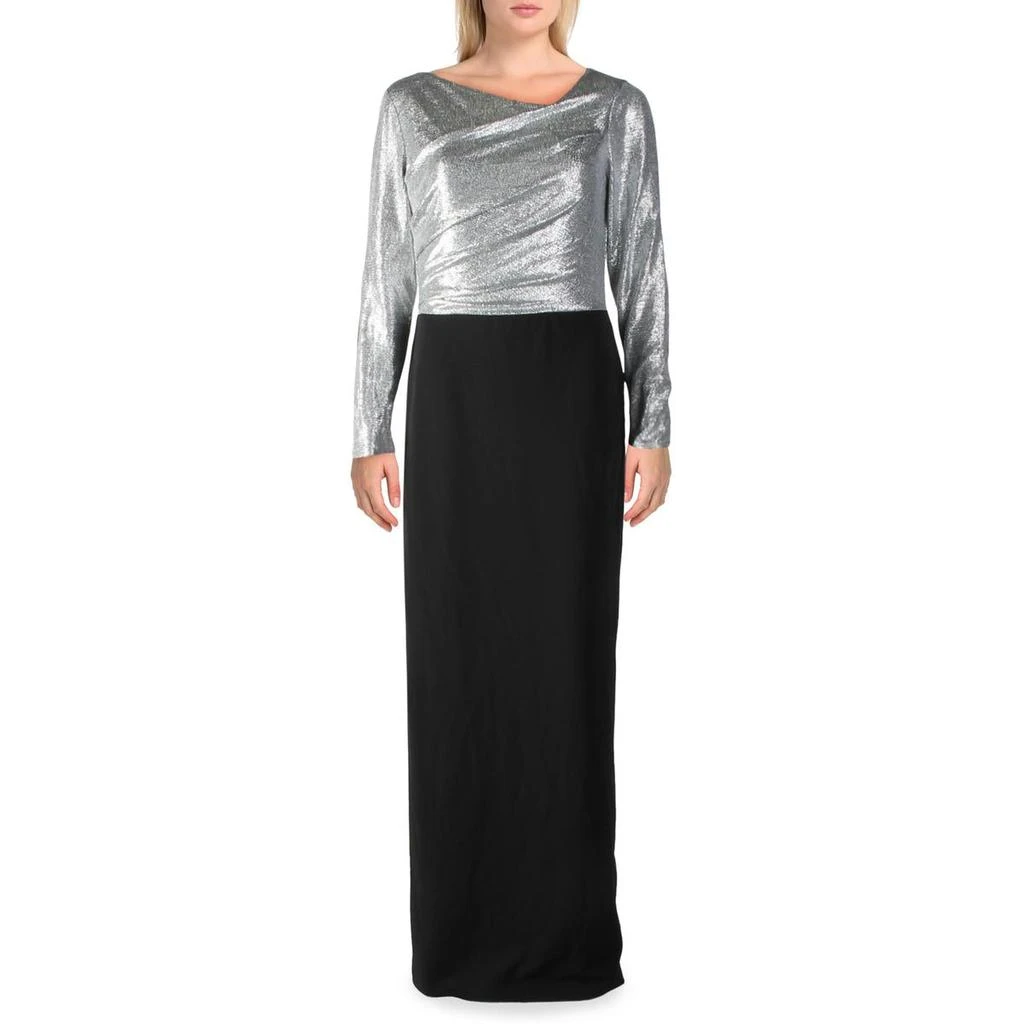 商品Ralph Lauren|Lauren Ralph Lauren Womens Metallic Two Tone Evening Dress,价格¥221,第1张图片