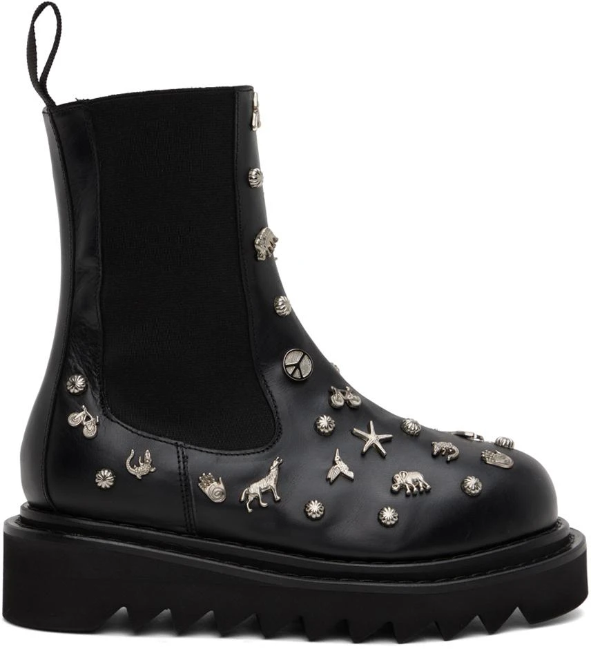 商品Toga Pulla|Black Embellished Boots,价格¥2101,第1张图片