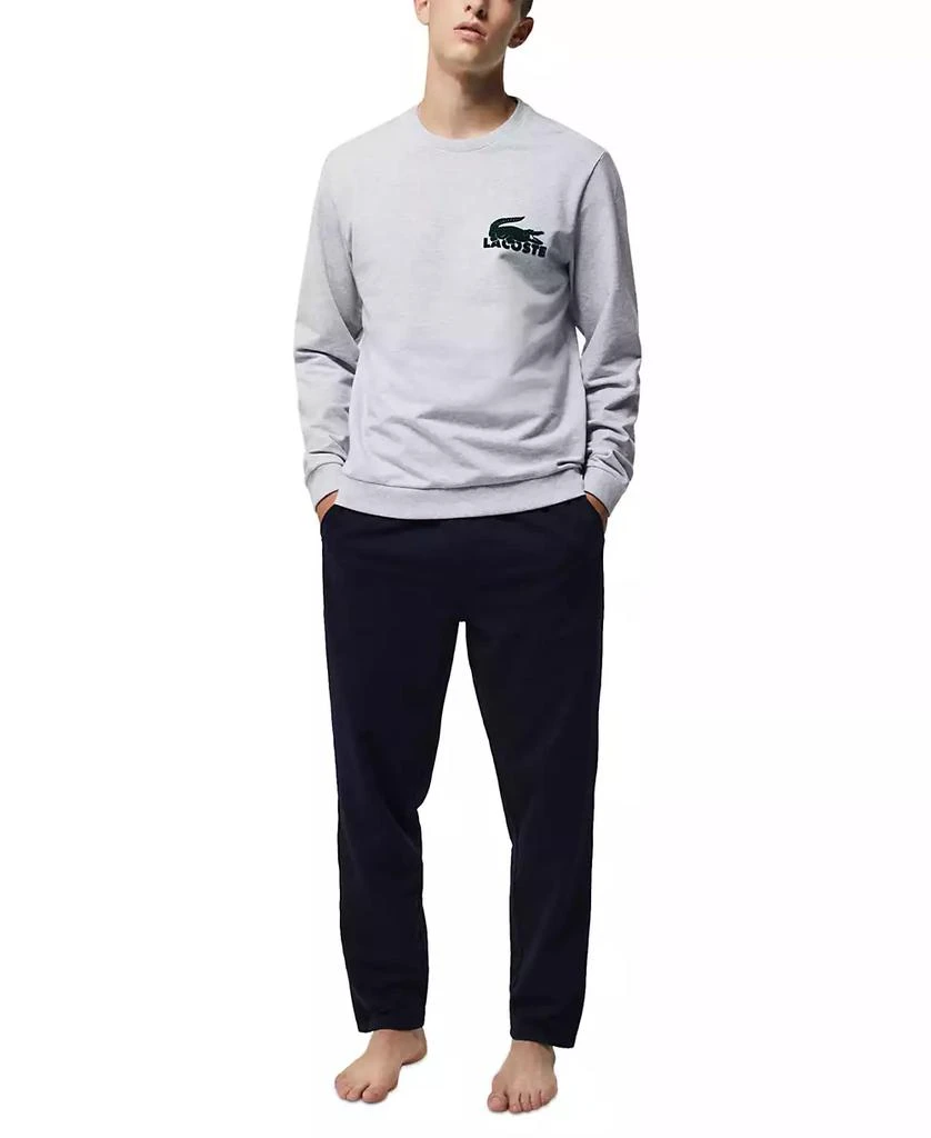 商品Lacoste|Men's Pajama Fleece Indoor Sweatshirt,价格¥410,第5张图片详细描述