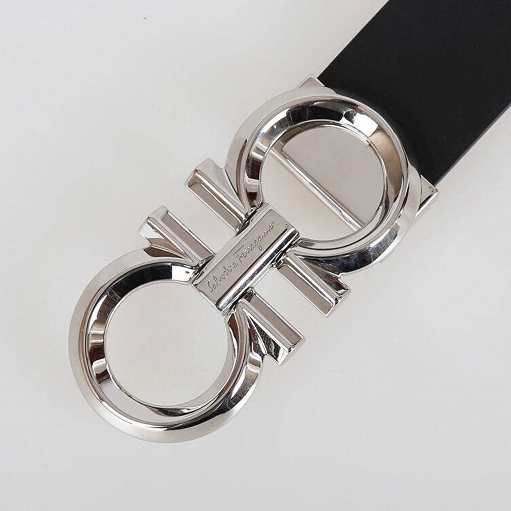 Salvatore Ferragamo 菲拉格慕 男士黑色牛皮腰带 67-9939-694743【包装随机，部分无包装盒】 商品