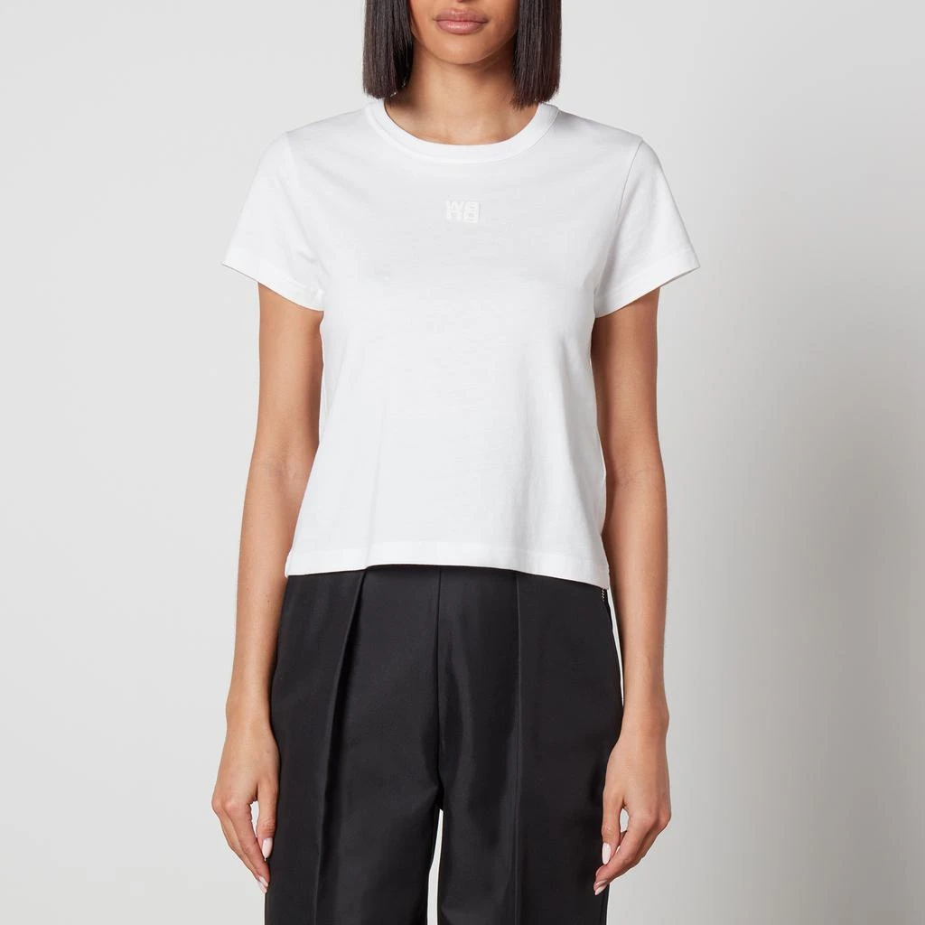 商品Alexander Wang|Essential Logo-Detailed Cotton T-Shirt,价格¥815,第1张图片
