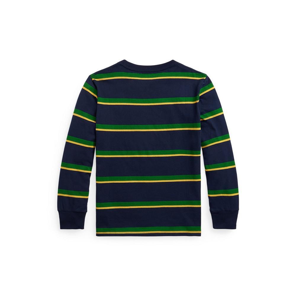 商品Ralph Lauren|Big Boys Striped Long Sleeve T-shirt,价格¥231,第5张图片详细描述