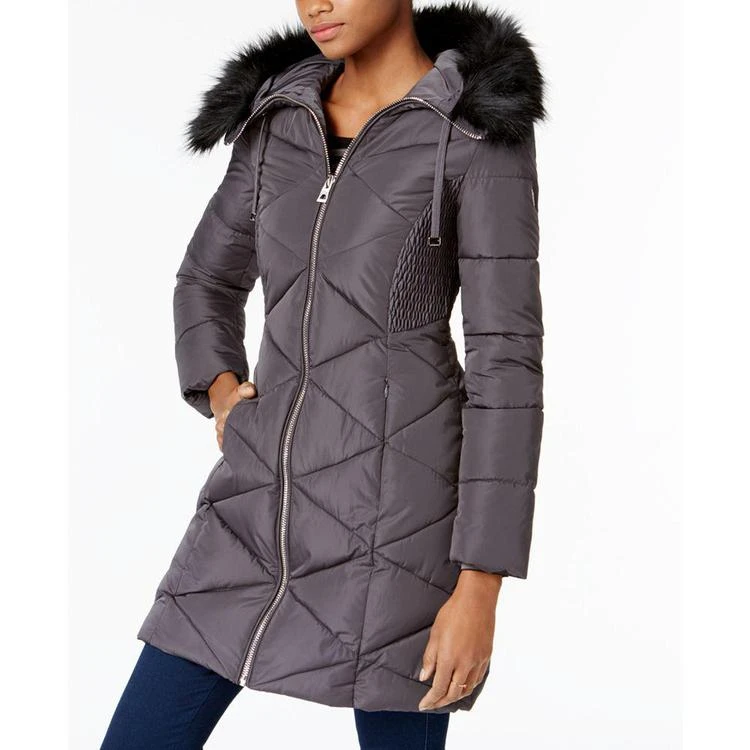 商品GUESS|Faux-Fur-Trim Puffer Coat,价格¥1048,第1张图片