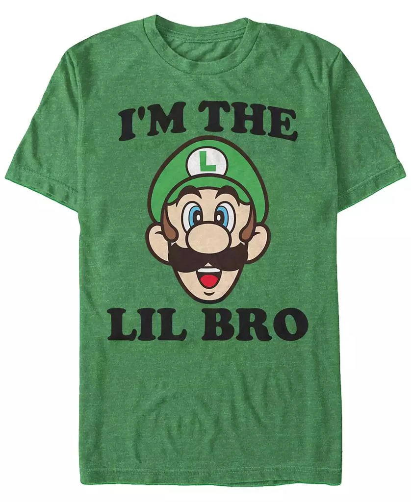 商品Nintendo|Nintendo Men's Super Mario Lil Bro Short Sleeve T-Shirt,价格¥190,第1张图片