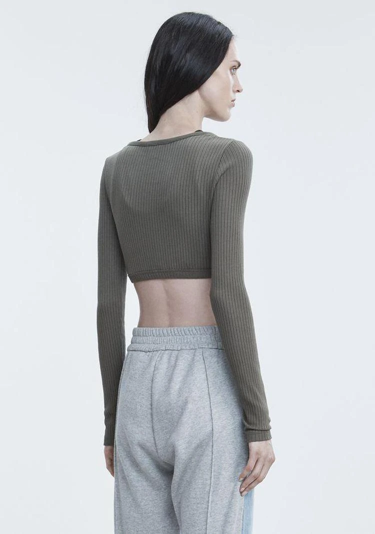 商品Alexander Wang|RIBBED CROP TOP
,价格¥528,第2张图片详细描述