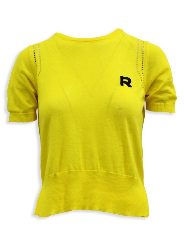 商品[二手商品] ROCHAS|Rochas Knitted T-Shirt In Yellow Cotton,价格¥1756,第1张图片