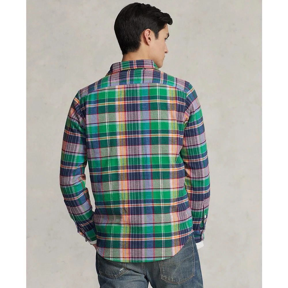 商品Ralph Lauren|Men's Cotton Classic-Fit Plaid Flannel Workshirt,价格¥532,第2张图片详细描述