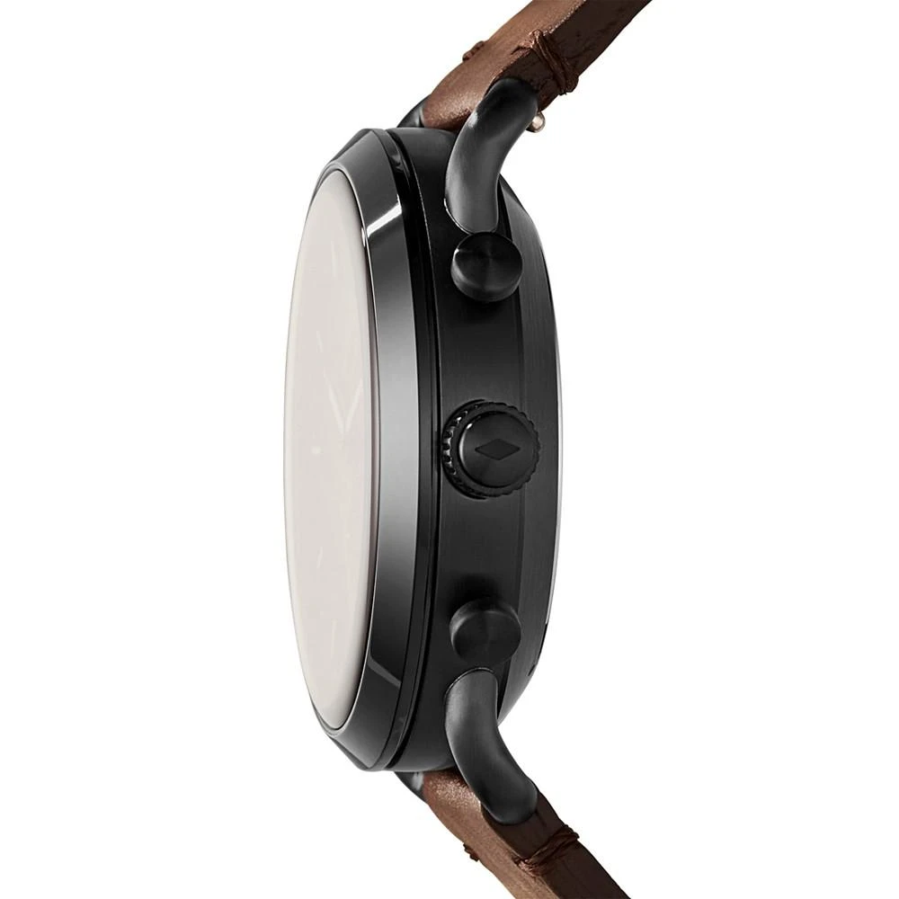 商品Fossil|Q Men's Commuter Dark Brown Leather Hybrid Smart Watch 42mm,价格¥869,第2张图片详细描述