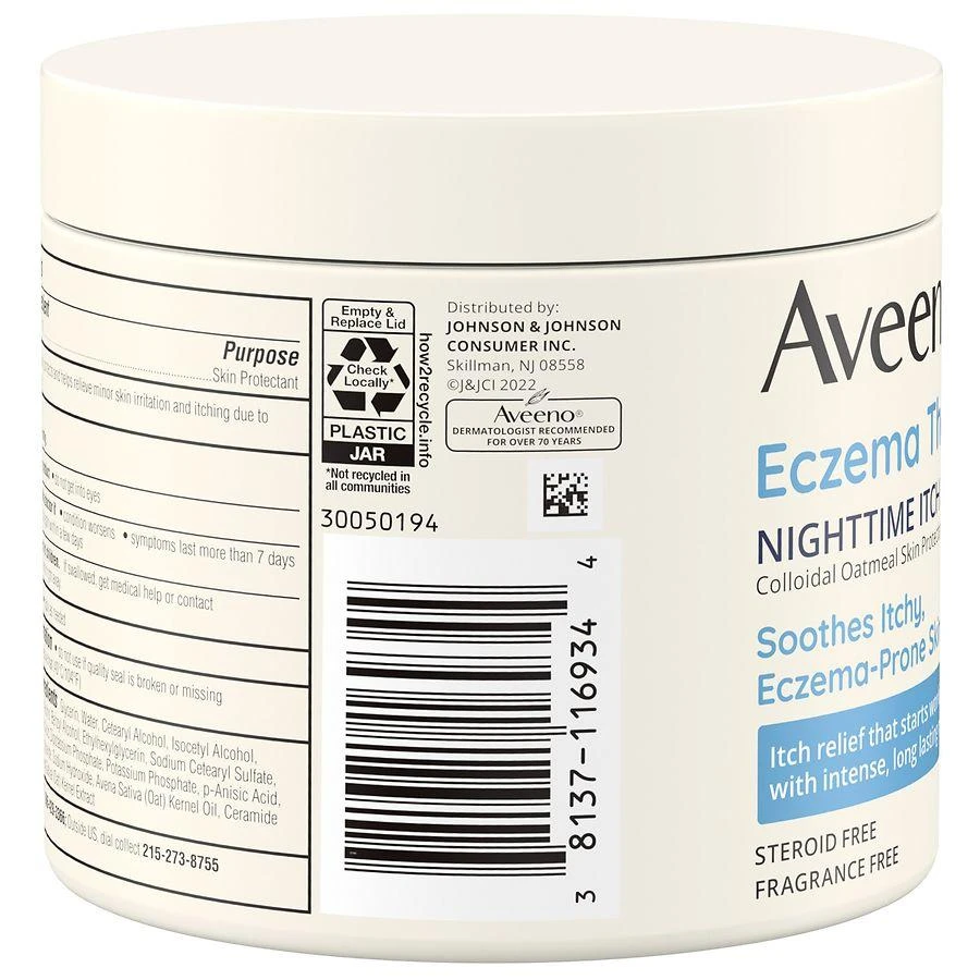 商品Aveeno|Eczema Therapy Nighttime Itch Relief Balm Fragrance-Free,价格¥200,第2张图片详细描述