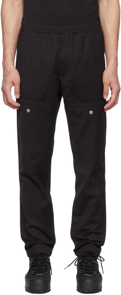 商品Stone Island|Black Polyester Trousers,价格¥1341,第1张图片