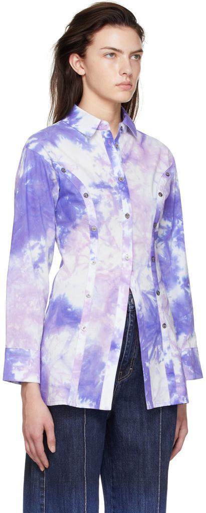 商品Rokh|Purple Cotton Shirt,价格¥3324,第4张图片详细描述