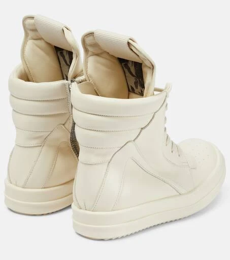 商品Rick Owens|Geobasket leather high-top sneakers,价格¥5499,第3张图片详细描述