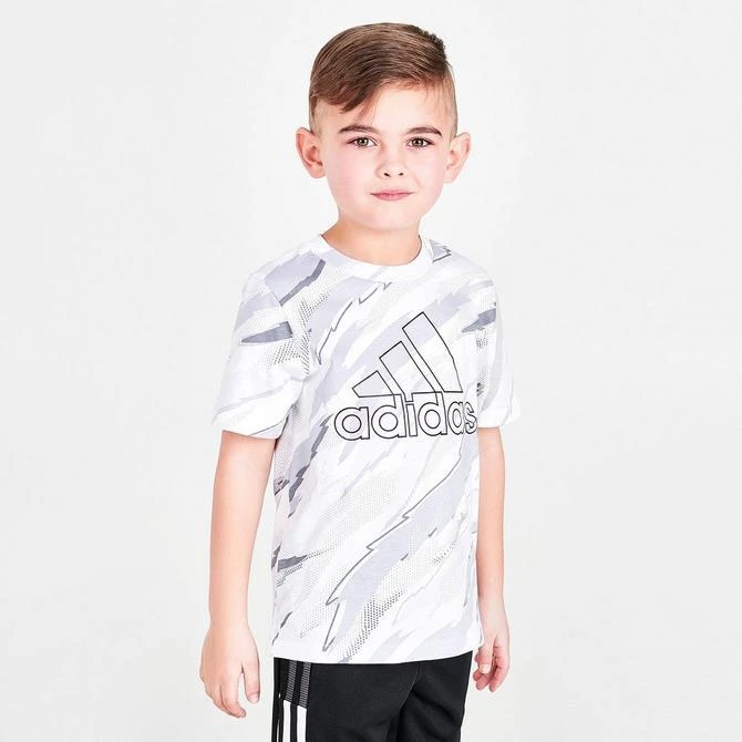 Boys' Toddler adidas Tiger Camo Print T-Shirt ��商品