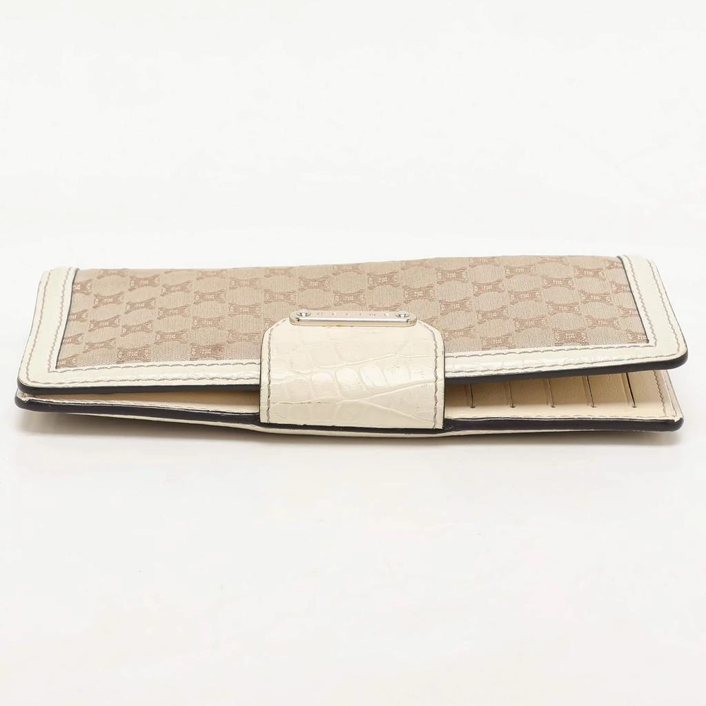 Celine Brown/Cream Macadam Canvas Triomphe Vintage French Wallet 商品