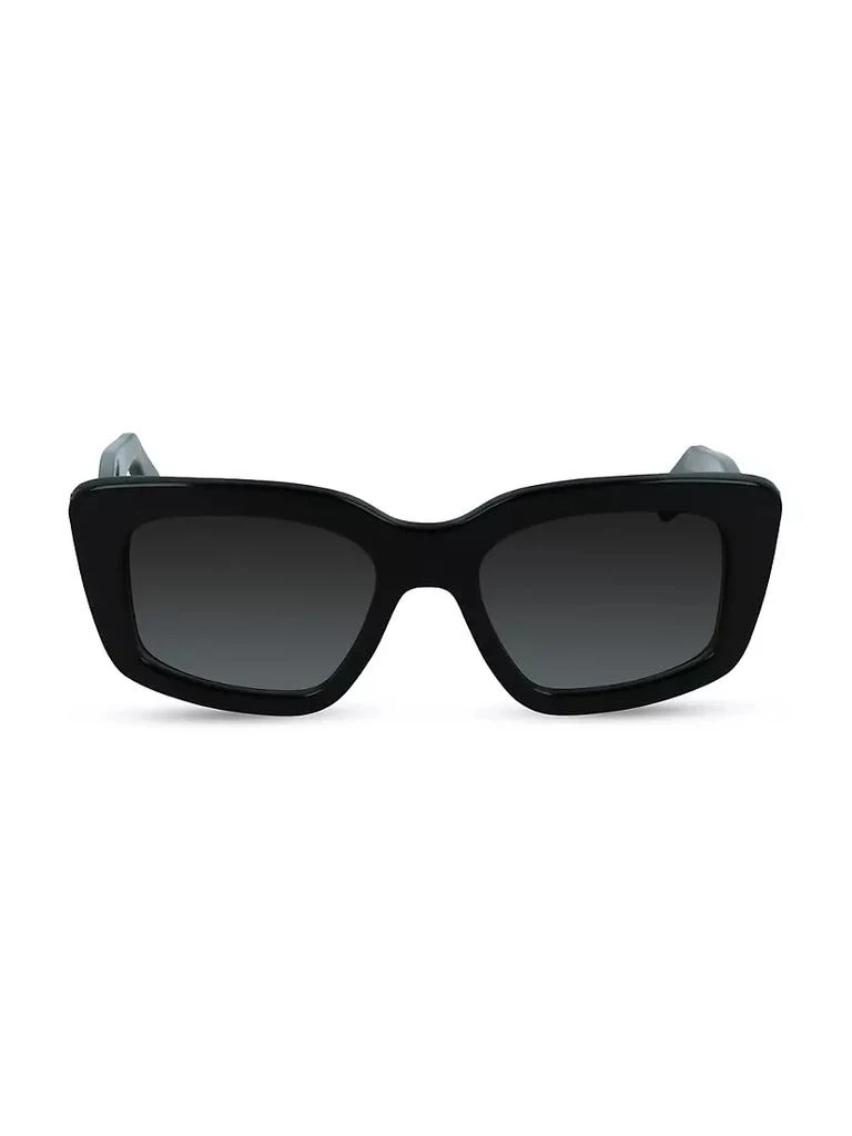 商品Salvatore Ferragamo|Gancini 52MM Modified Rectangle Sunglasses,价格¥2485,第1张图片