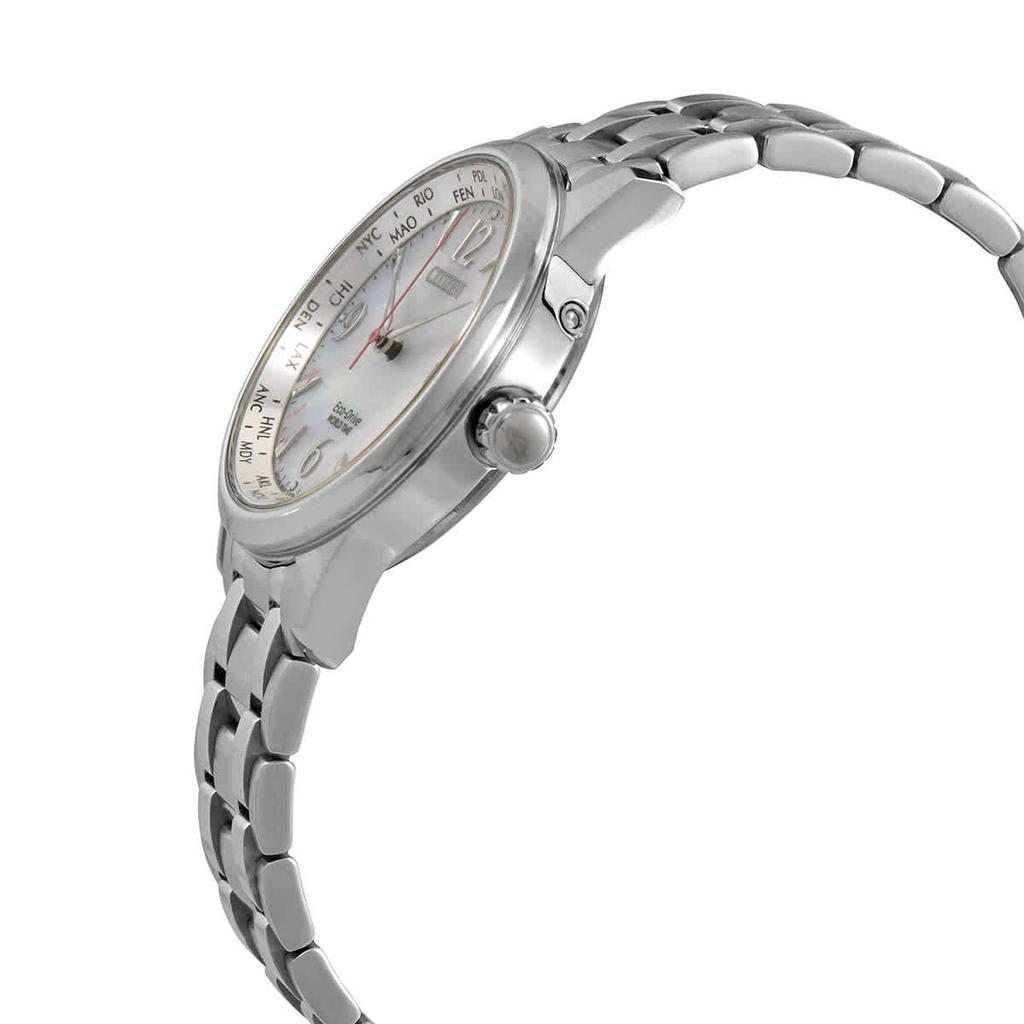 Citizen World Time Mother of Pearl Dial Ladies Watch FC8001-87D商品第2张图片规格展示