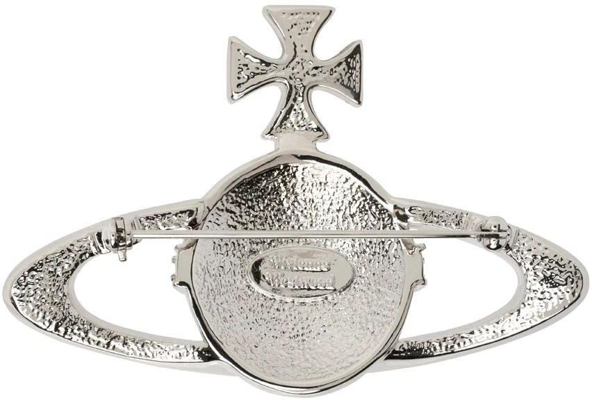 商品Vivienne Westwood|Silver Crystal Bas Relief Brooch,价格¥1433,第2张图片详细描述