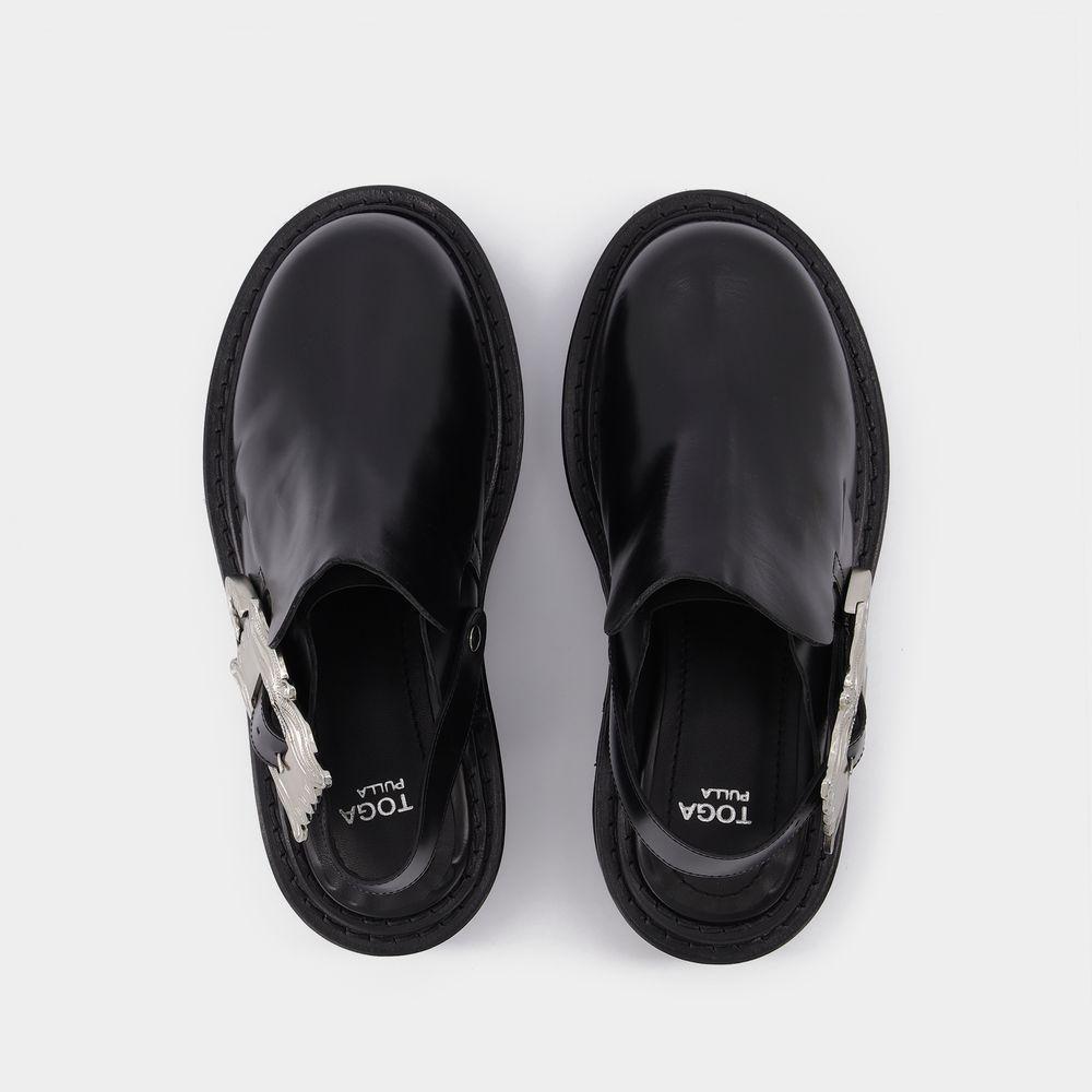 商品Toga Pulla|Black Leather Boots,价格¥2966,第6张图片详细描述