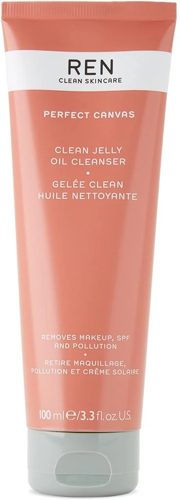 商品REN Clean Skincare|Perfect Canvas Clean Jelly Oil Cleanser, 100 mL,价格¥315,第1张图片