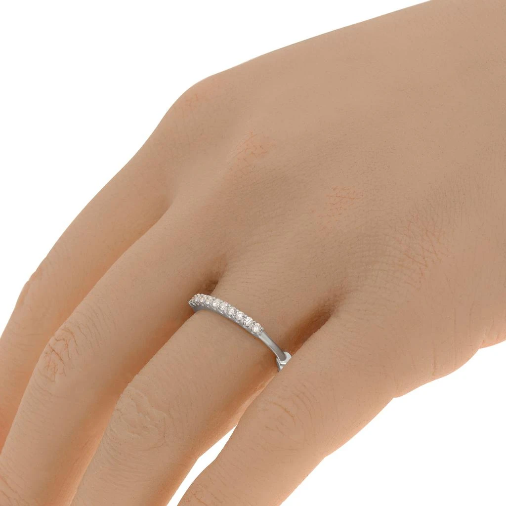 商品AME|Âme Totem 18K White Gold, Lab-Grown Diamond 0.37ct. Tw. Light B, Band Ring Sz. 6,价格¥3965,第2张图片详细描述