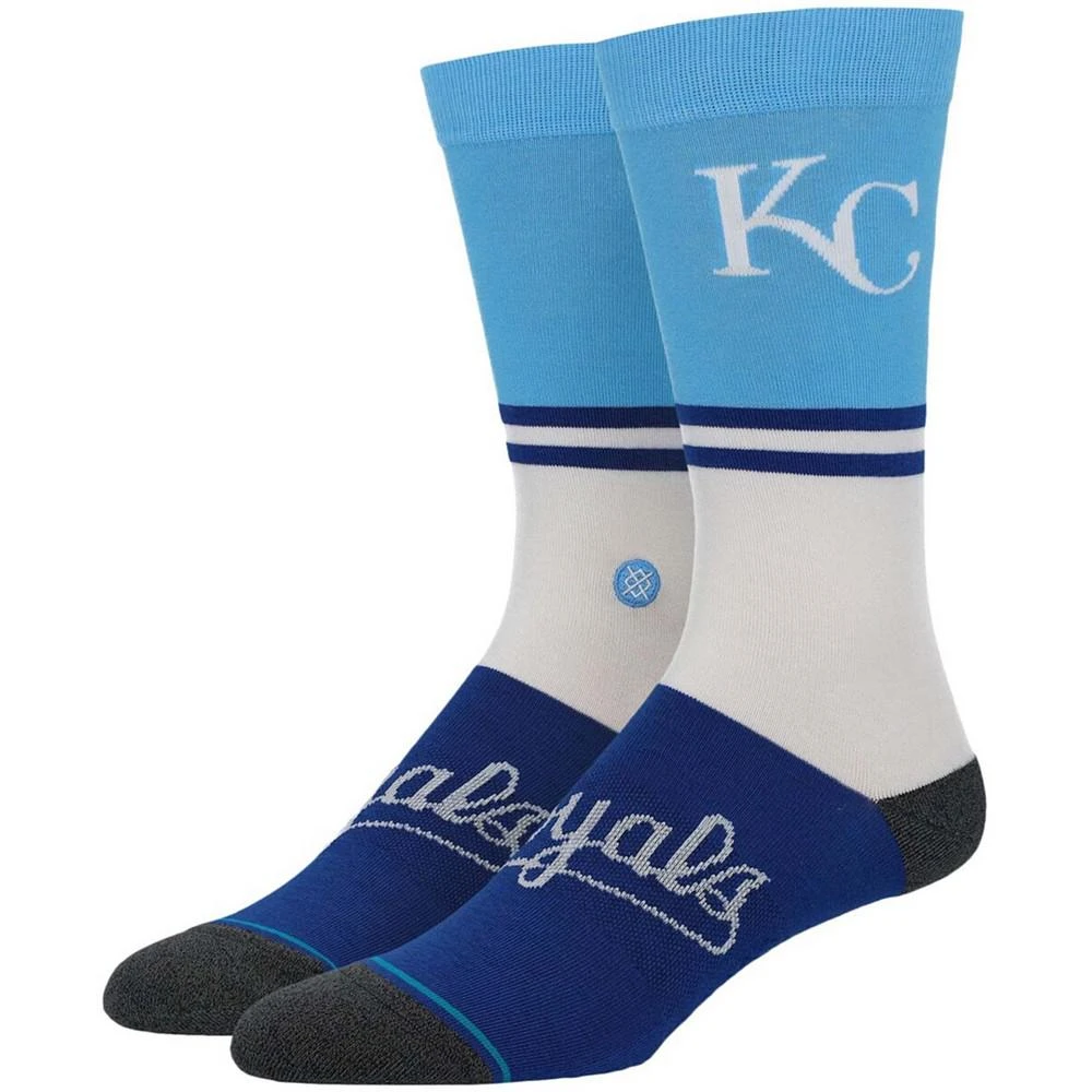 商品Stance|Men's White Kansas City Royals Infiknit Color Crew Socks,价格¥151,第1张图片