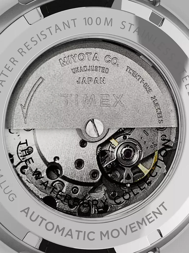 商品Timex|Waterbury Stainless Steel &amp; Leather Strap Watch,价格¥2090,第4张图片详细描述