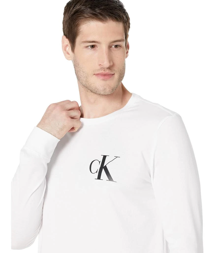 商品Calvin Klein|Long Sleeve Monogram Crew Neck Tee,价格¥284,第3张图片详细描述