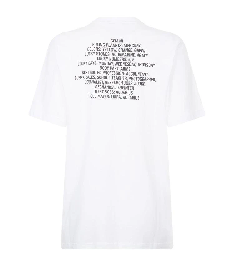 商品Vetements|Gemini Horoscope T-Shirt,价格¥519,第2张图片详细描述