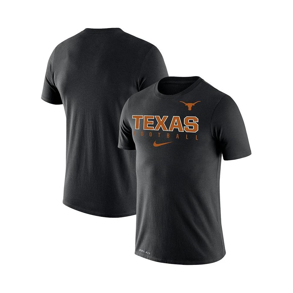 商品NIKE|Men's Black Texas Longhorns Football Practice Legend Performance T-shirt,价格¥299,第4张图片详细描述