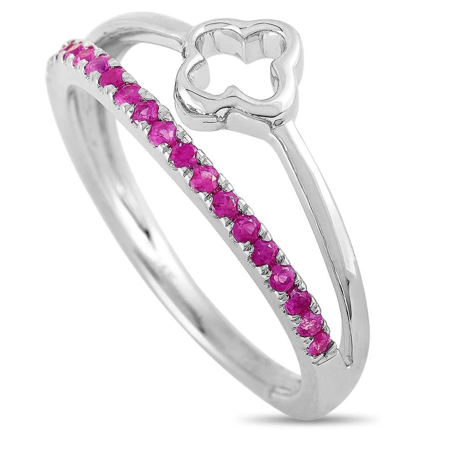 商品LB Exclusive|14K White Gold Ruby Ring,价格¥1711,第1张图片