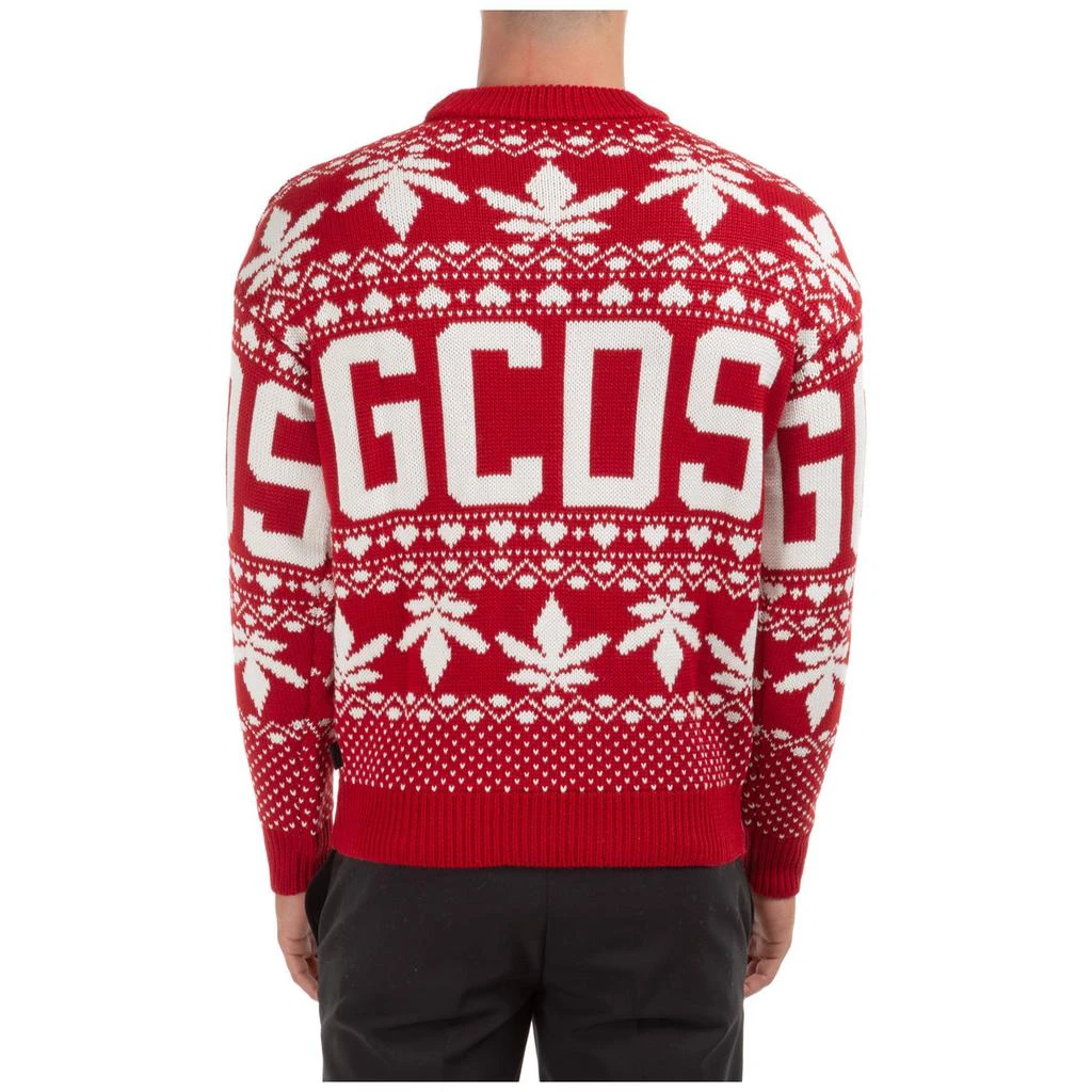 商品GCDS|GCDS Christmas Logo Intarsia Crewneck Sweater,价格¥1561,第4张图片详细描述