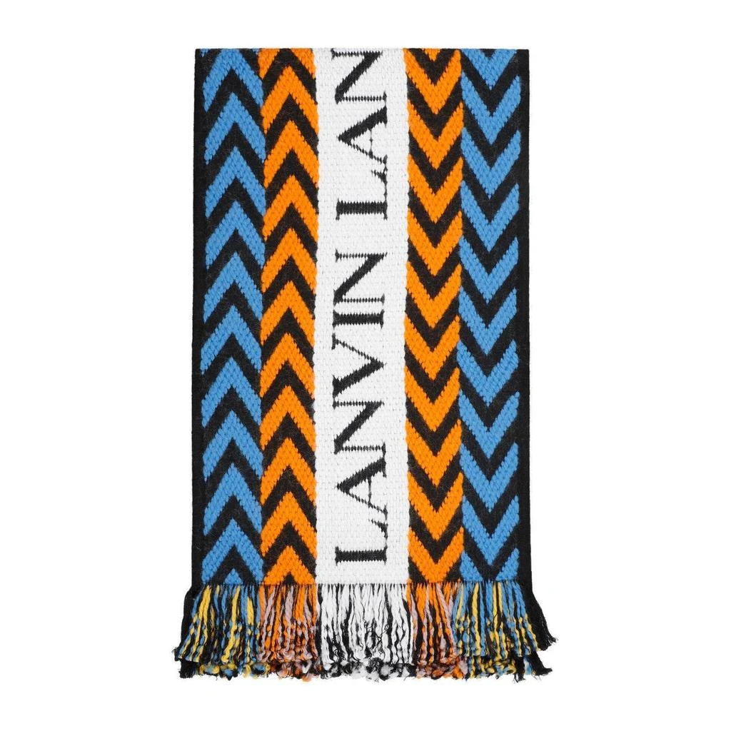 商品Lanvin|Lanvin Logo Intarsia Fringed Scarf,价格¥2242,第2张图片详细描述