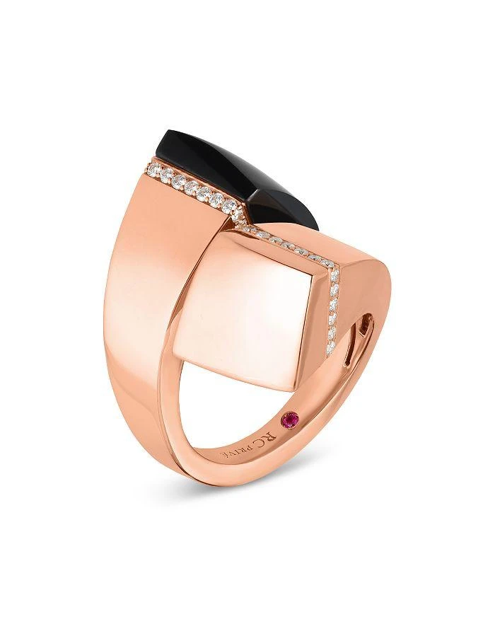 商品Roberto Coin|18K Rose Gold Sauvage Prive Black Jade & Diamond Ring,价格¥21706,第2张图片详细描述