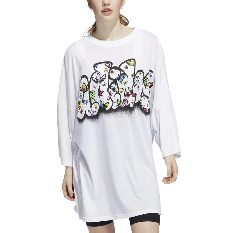 商品Adidas|adidas Originals J.Scott Monogram T-Shirt Dress - Women's,价格¥303,第1张图片