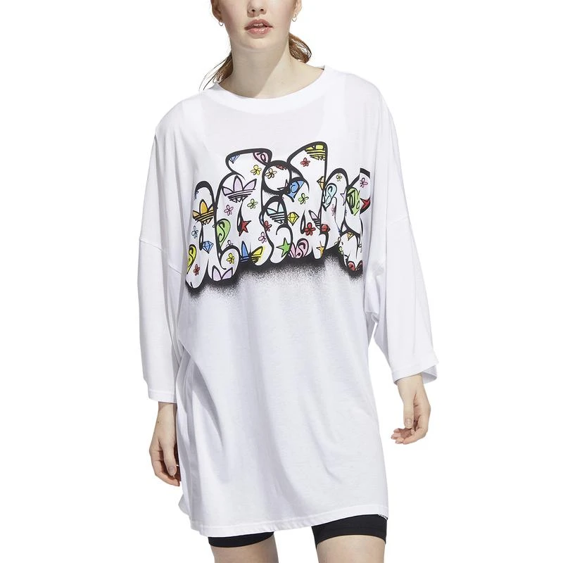 商品Adidas|adidas Originals J.Scott Monogram T-Shirt Dress - Women's,价格¥300,第1张图片