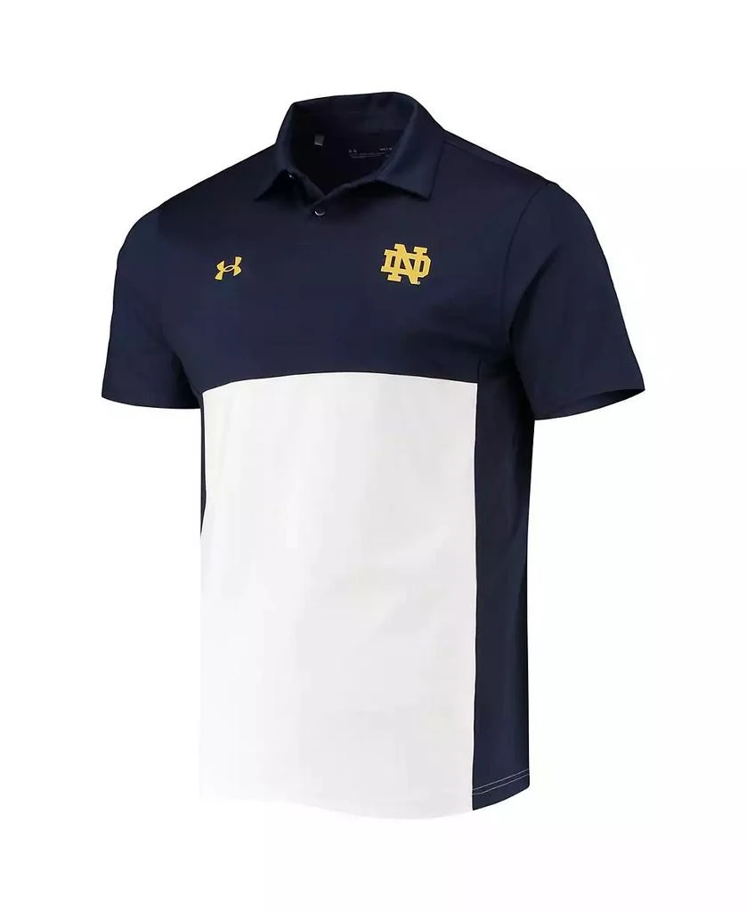 商品Under Armour|Men's Navy, White Notre Dame Fighting Irish 2022 Blocked Coaches Performance Polo Shirt,价格¥427,第3张图片详细描述