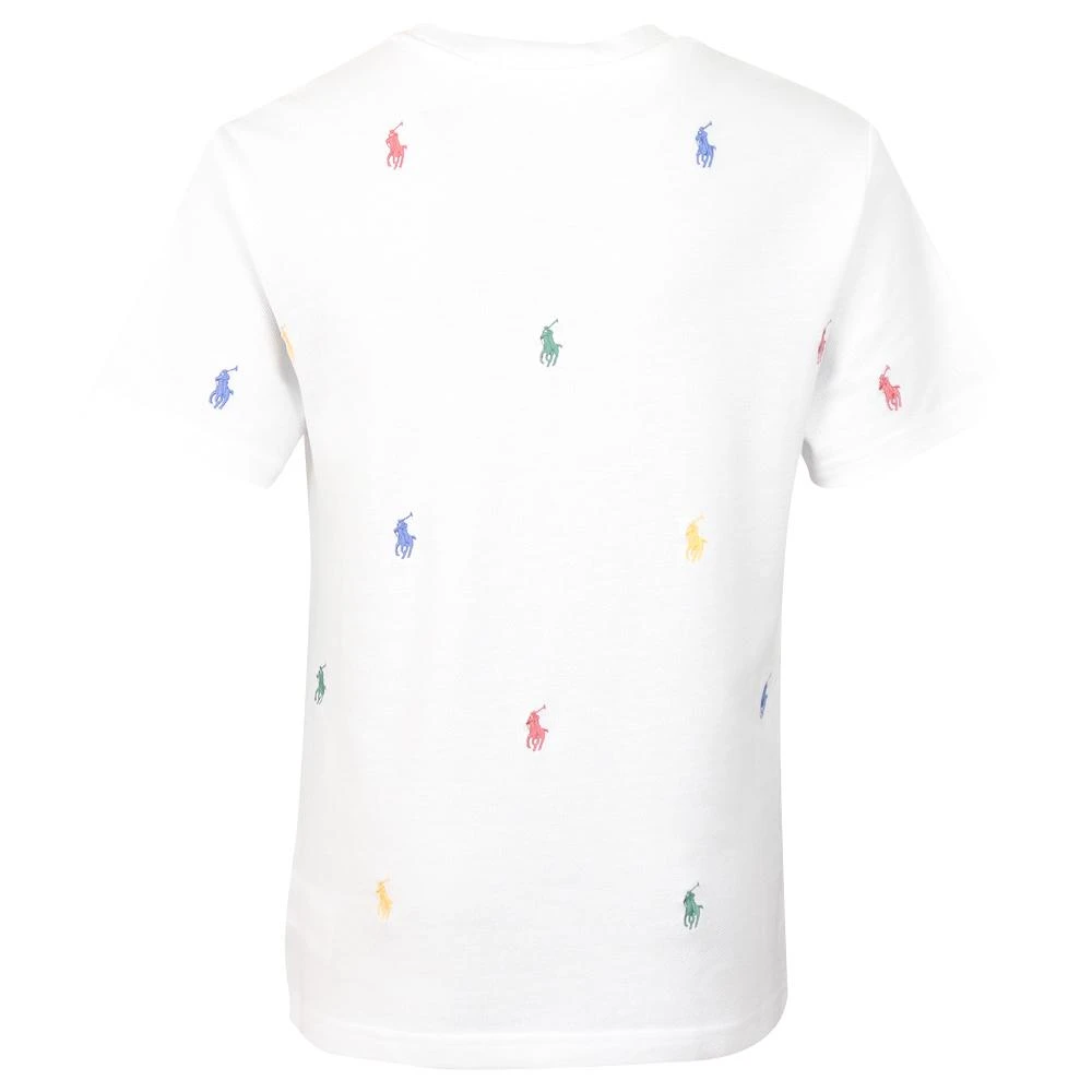 商品Ralph Lauren|White Repeat Pony Logo Short Sleeve T Shirt,价格¥226,第3张图片详细描述