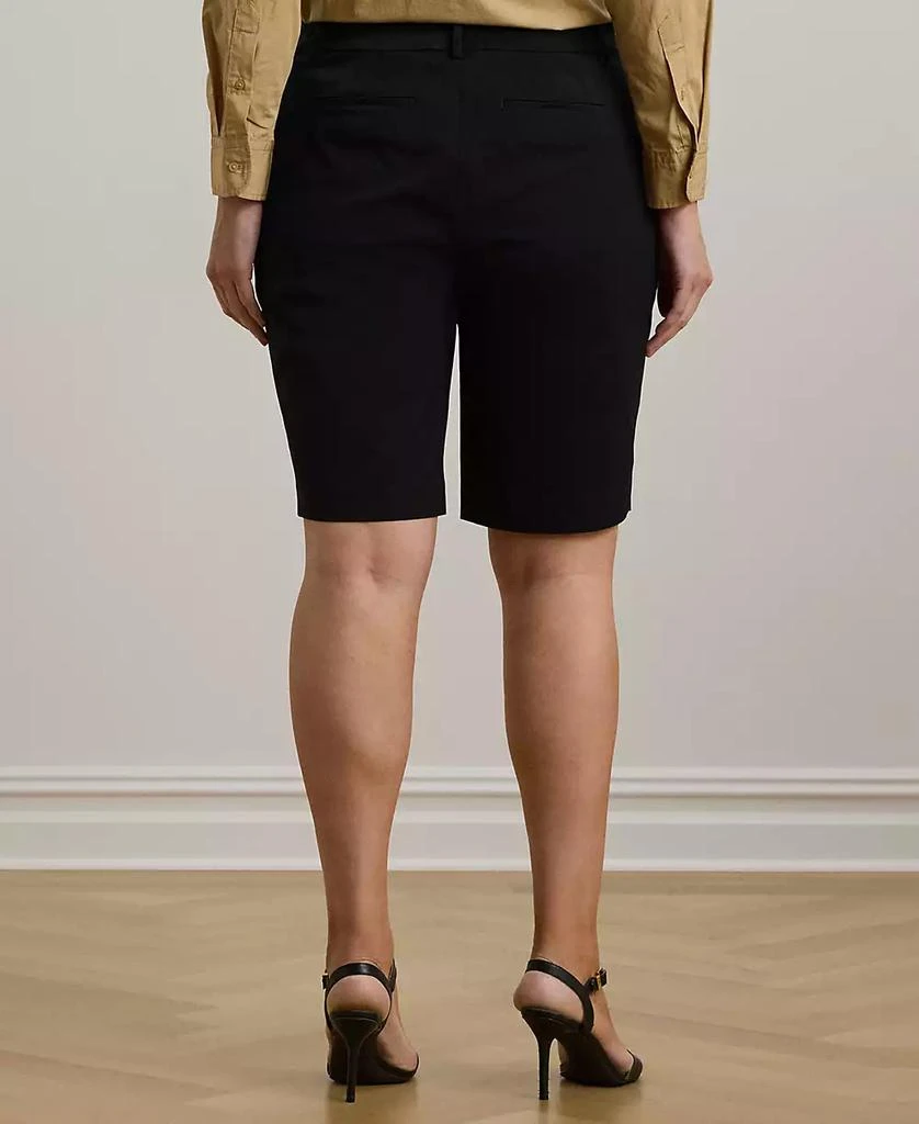 商品Ralph Lauren|Plus-Size Stretch Cotton Shorts,价格¥604,第2张图片详细描述