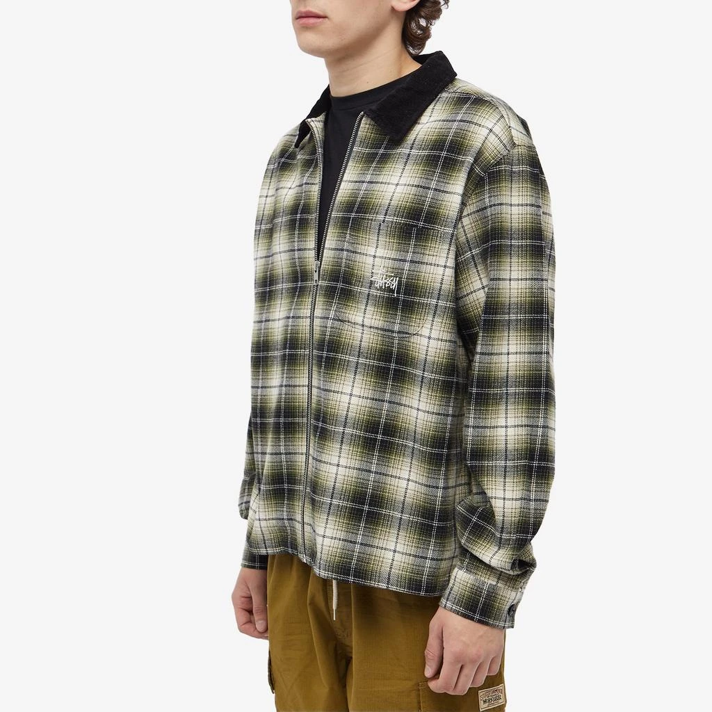 商品STUSSY|Stussy Frank Plaid Zip Shirt,价格¥1439,第2张图片详细描述