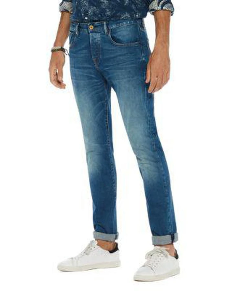 商品Scotch & Soda|Stretch Slim Straight Fit Jeans in Blue,价格¥351,第1张图片