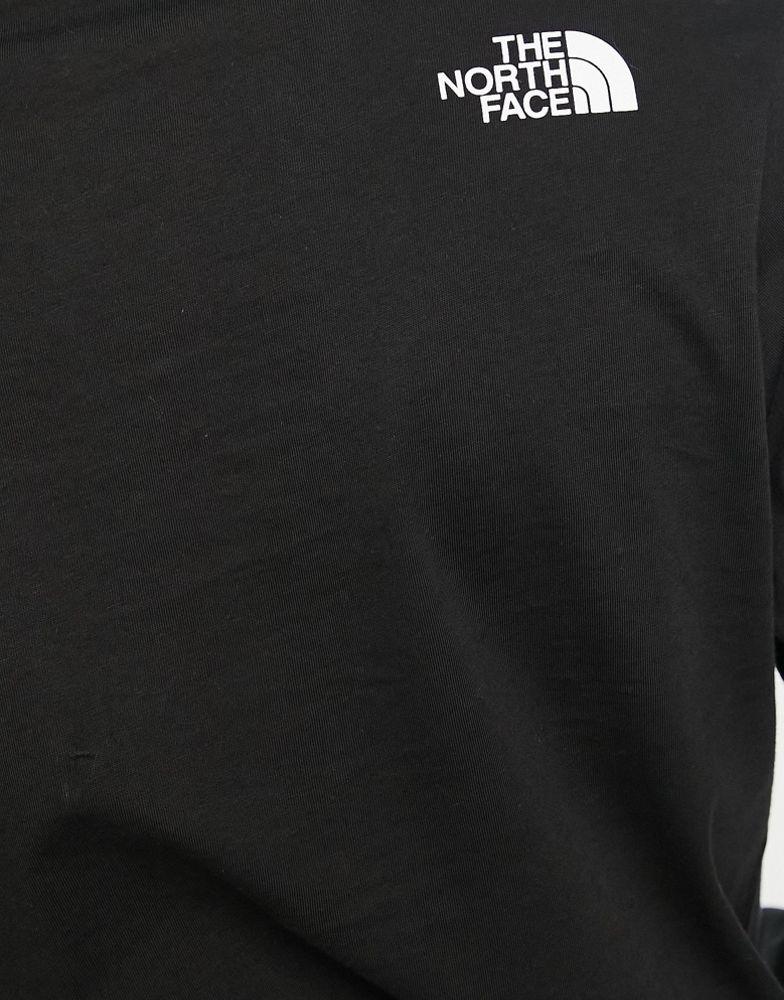 The North Face Coordinates long sleeve chest print t-shirt in black商品第4张图片规格展示