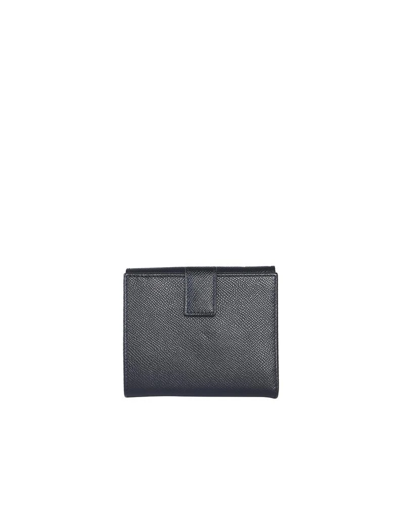 商品Salvatore Ferragamo|Black Leather Gancini Flap Wallet,价格¥3275,第3张图片详细描述